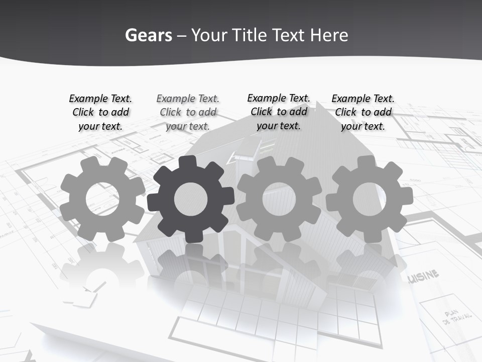 Fireplace Plan Diagram PowerPoint Template