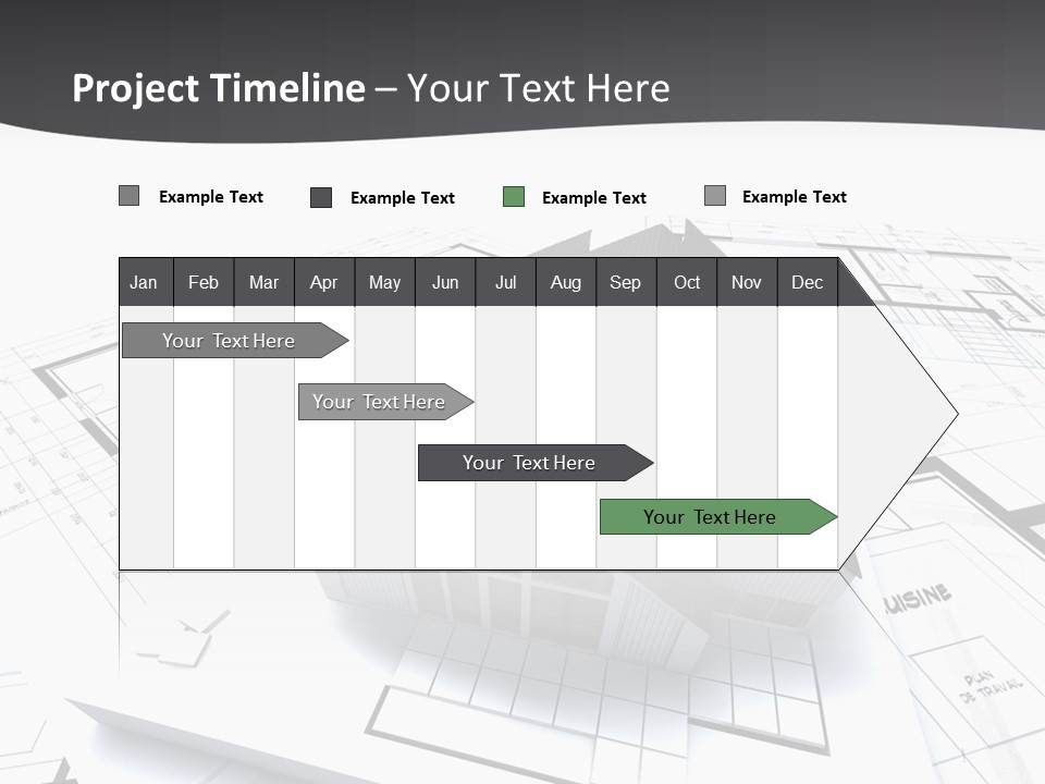 Fireplace Plan Diagram PowerPoint Template