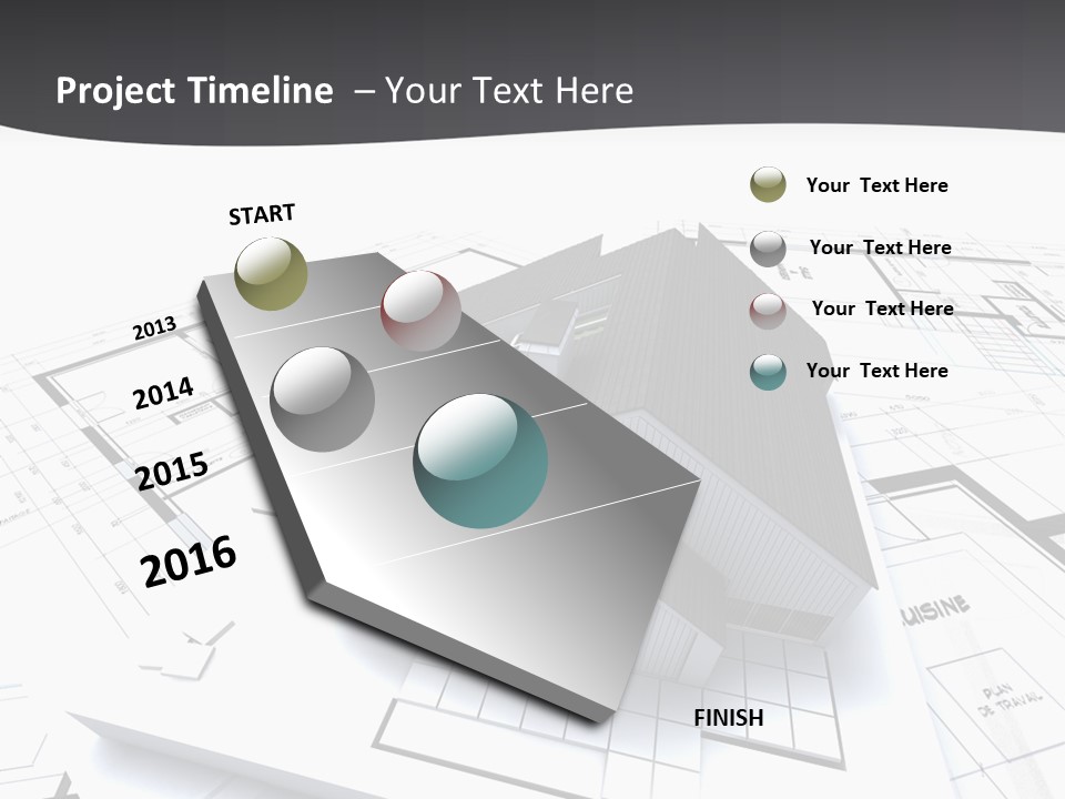 Fireplace Plan Diagram PowerPoint Template
