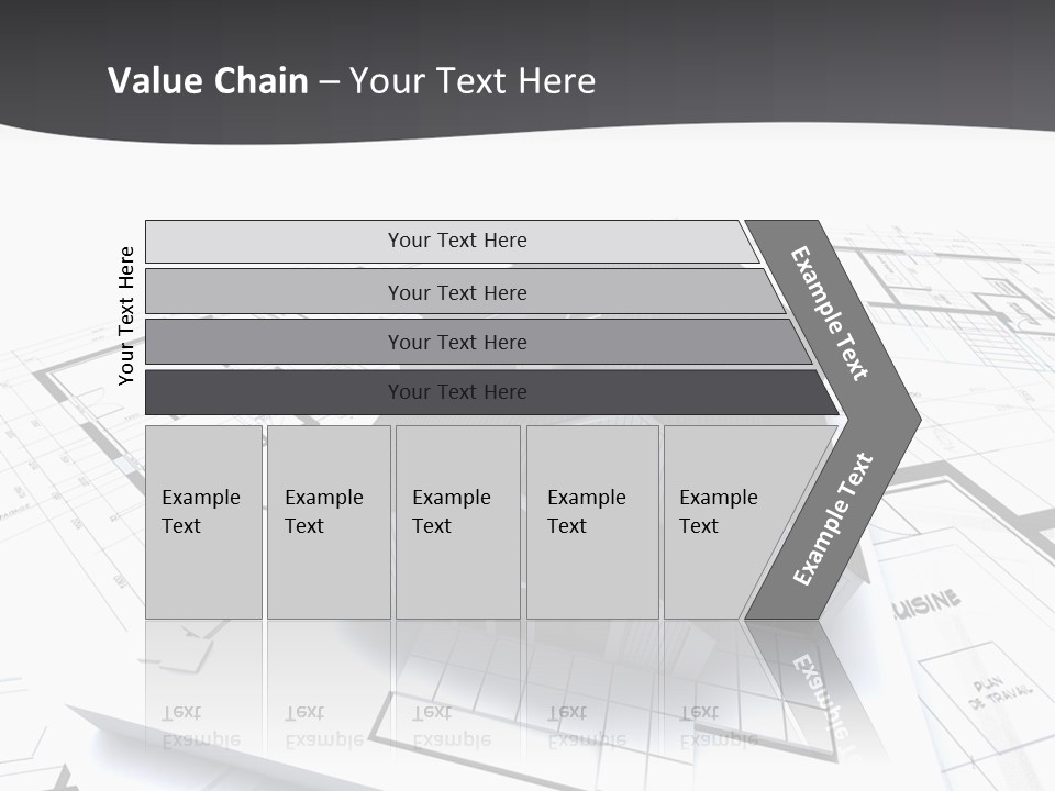 Fireplace Plan Diagram PowerPoint Template