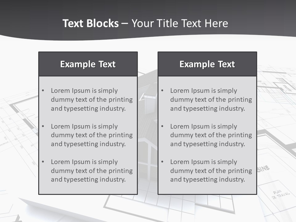 Fireplace Plan Diagram PowerPoint Template