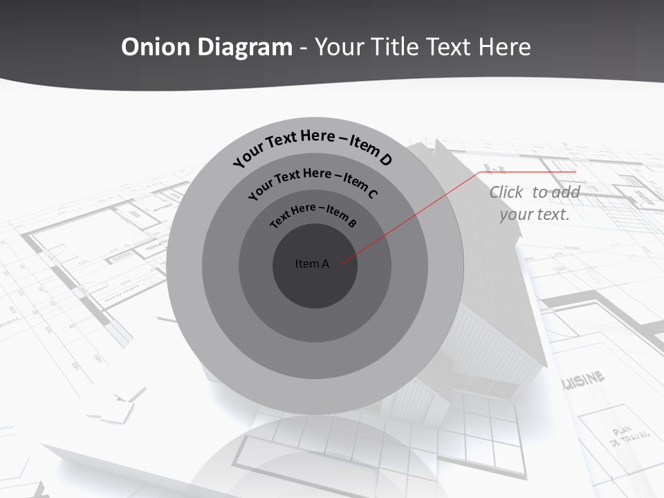 Fireplace Plan Diagram PowerPoint Template