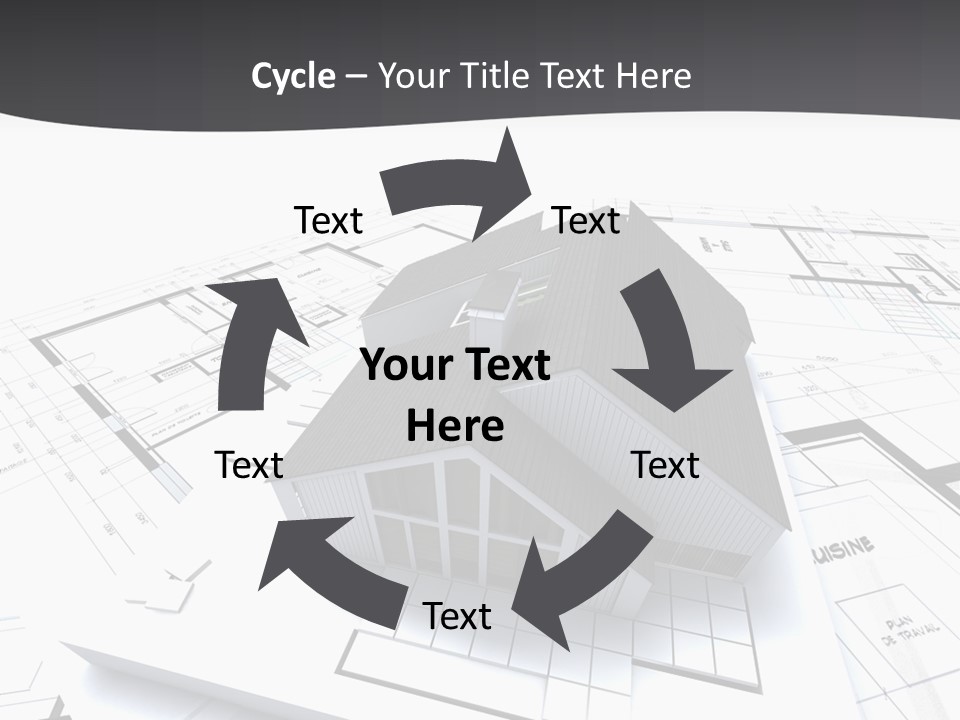Fireplace Plan Diagram PowerPoint Template