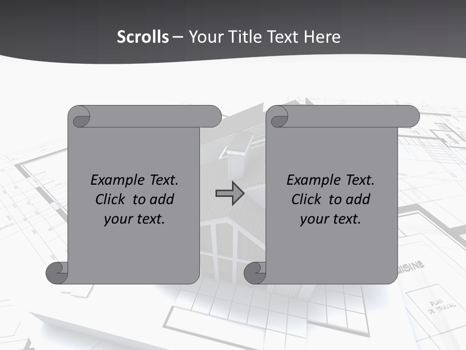 Fireplace Plan Diagram PowerPoint Template