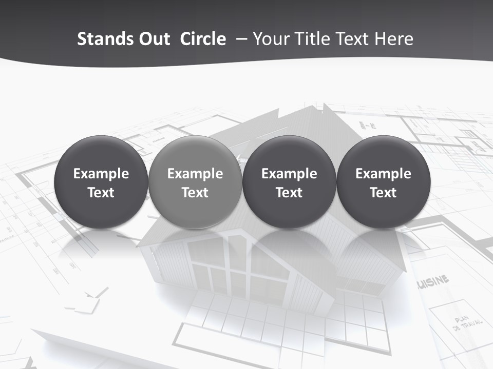 Fireplace Plan Diagram PowerPoint Template