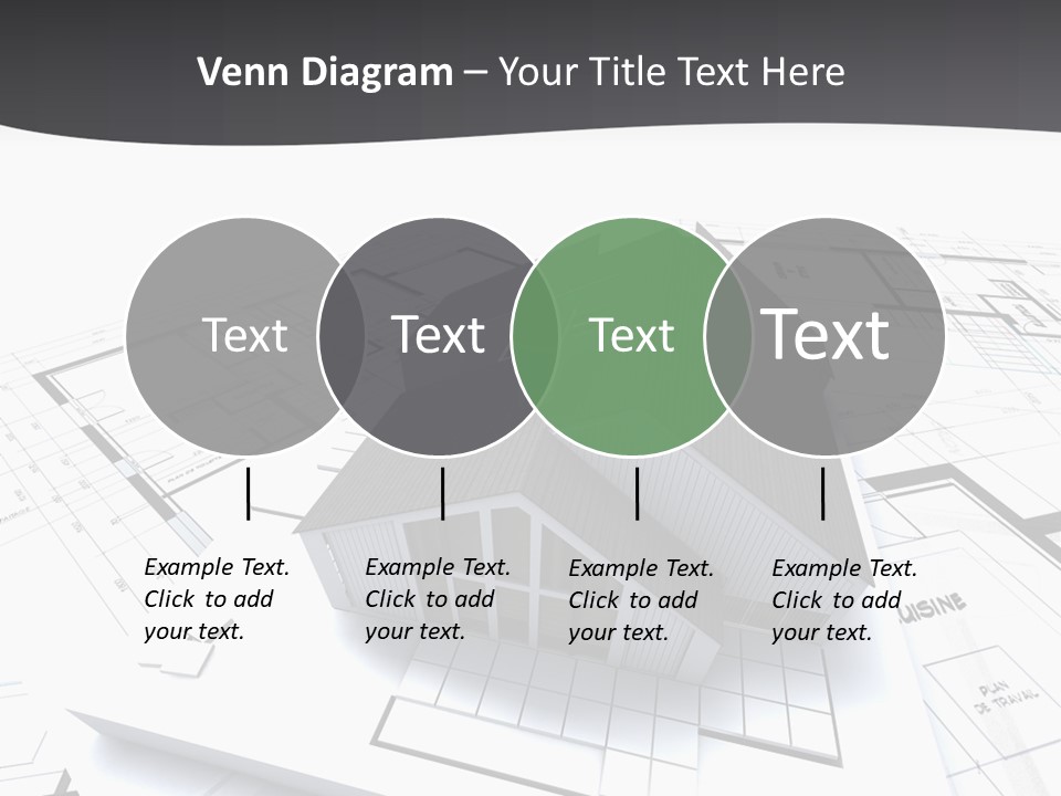 Fireplace Plan Diagram PowerPoint Template