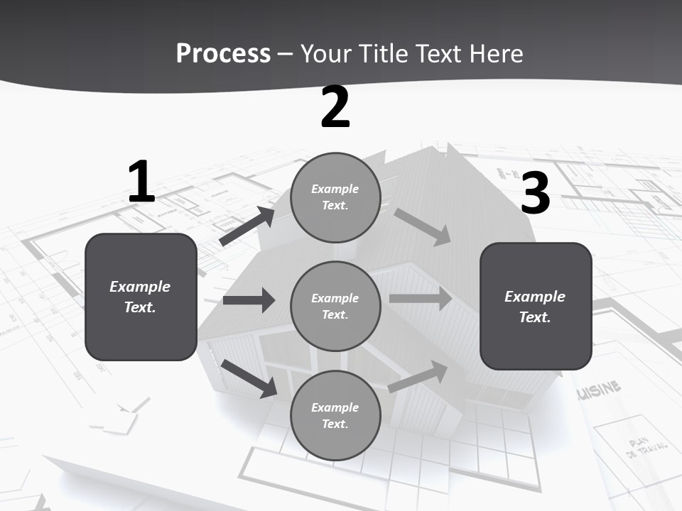 Fireplace Plan Diagram PowerPoint Template
