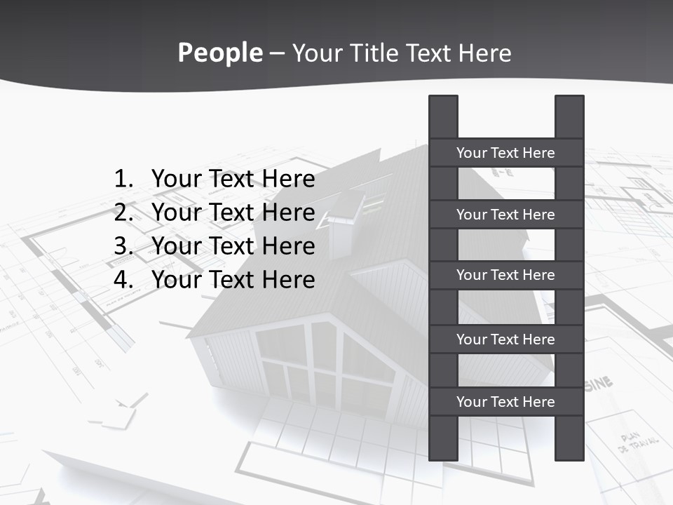Fireplace Plan Diagram PowerPoint Template