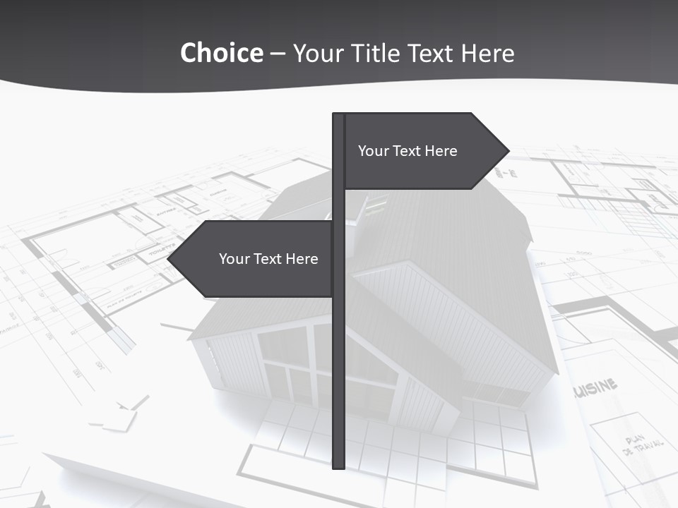 Fireplace Plan Diagram PowerPoint Template