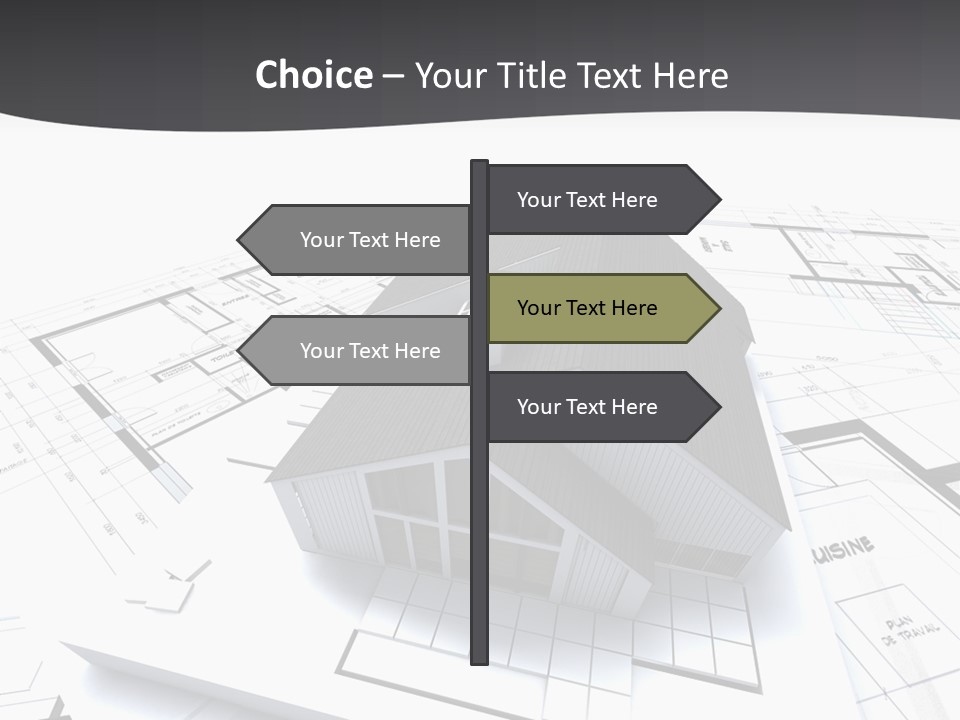 Fireplace Plan Diagram PowerPoint Template