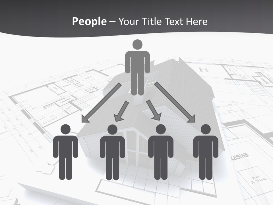 Fireplace Plan Diagram PowerPoint Template