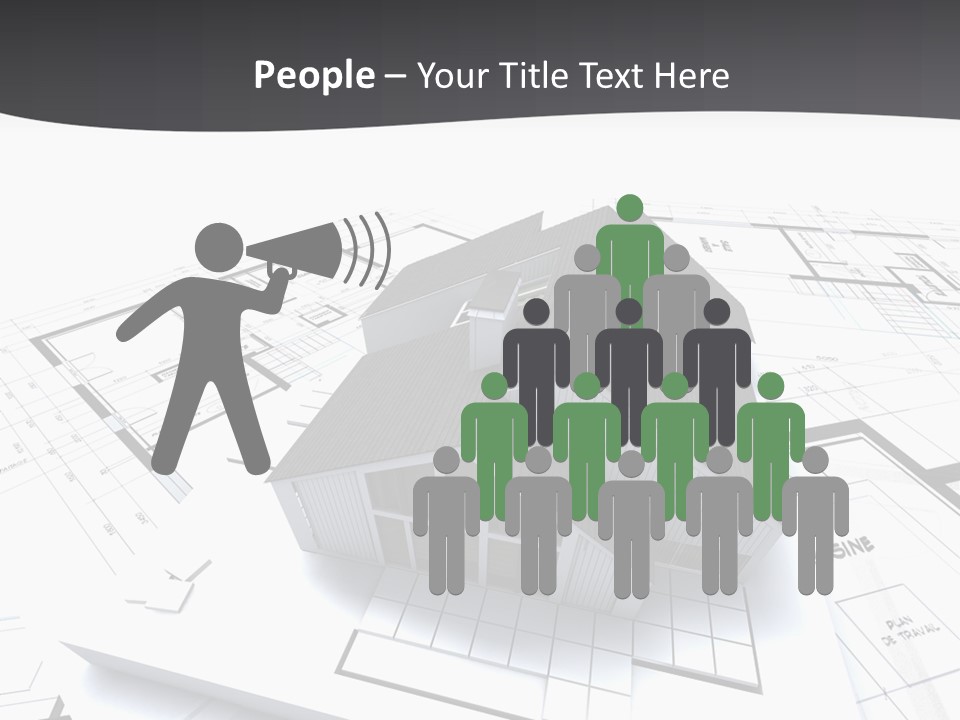 Fireplace Plan Diagram PowerPoint Template