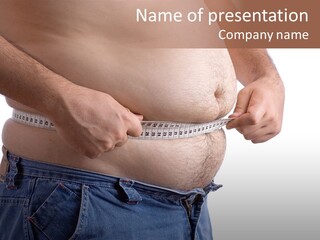 Arm Measuring Jean PowerPoint Template