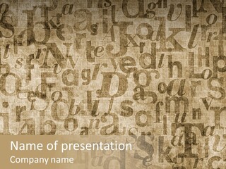 Grainy Sepia Background PowerPoint Template