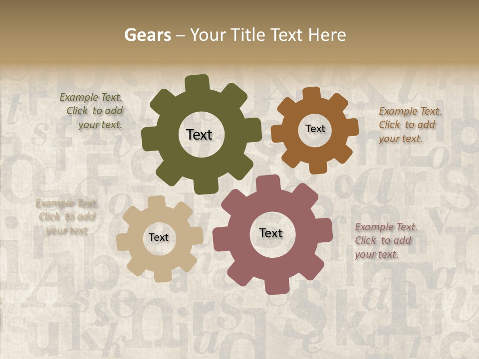 Grainy Sepia Background PowerPoint Template