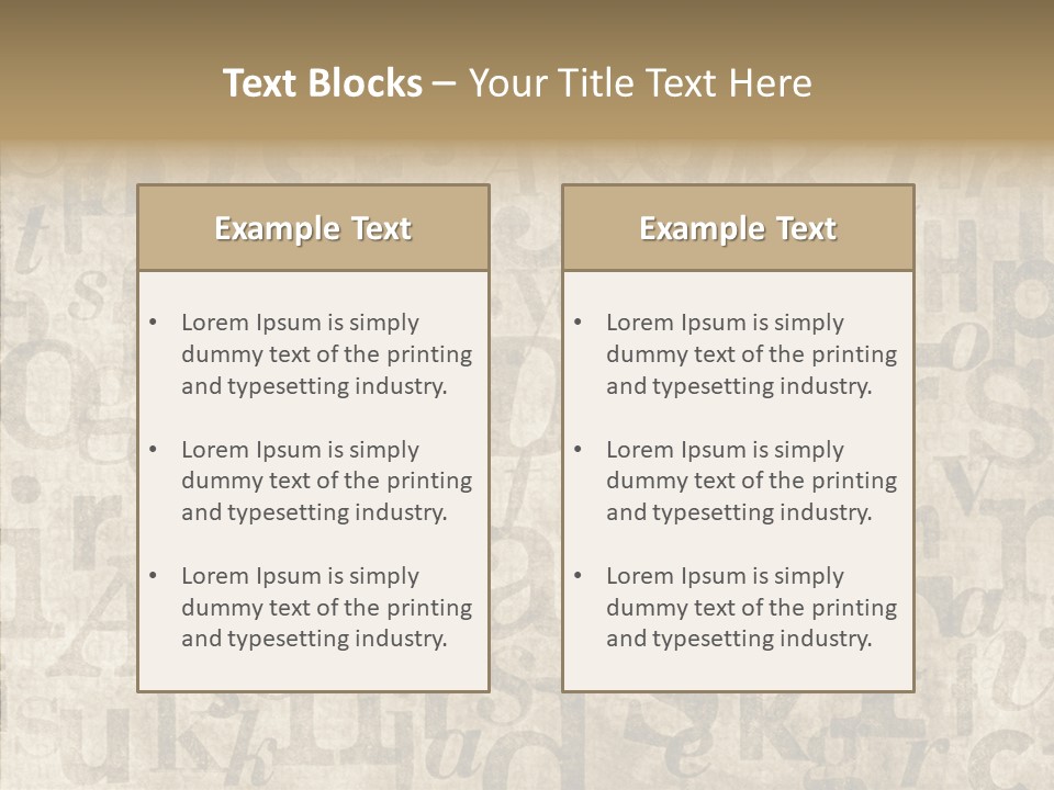 Grainy Sepia Background PowerPoint Template