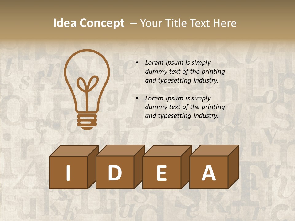 Grainy Sepia Background PowerPoint Template