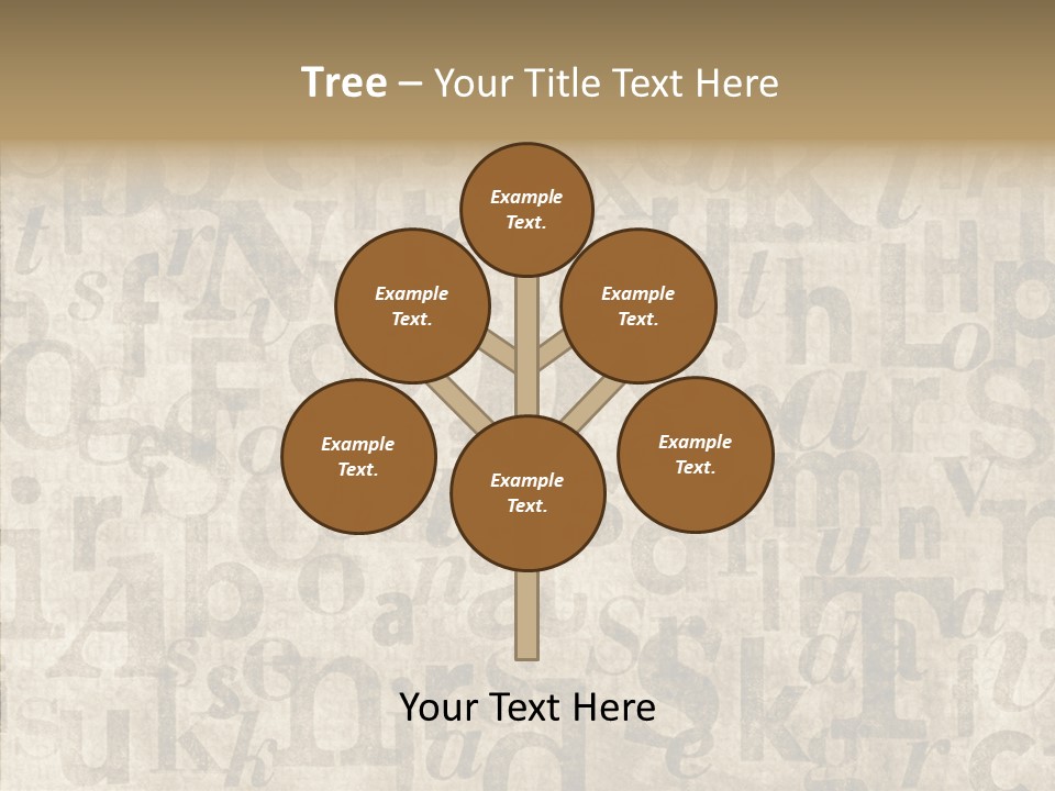 Grainy Sepia Background PowerPoint Template