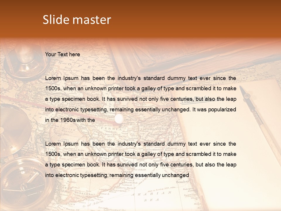 Atlas Hourglass Ruler PowerPoint Template