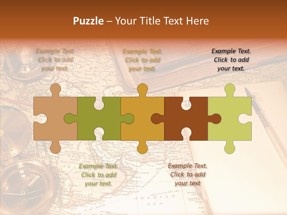 Atlas Hourglass Ruler PowerPoint Template