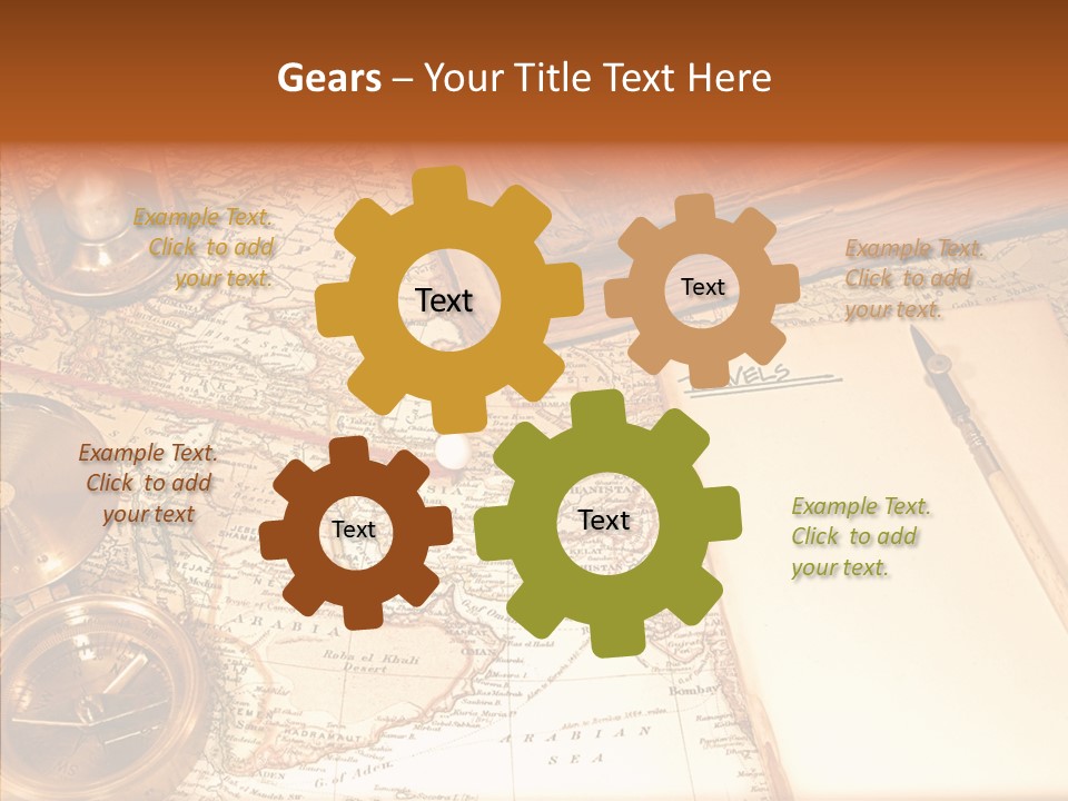 Atlas Hourglass Ruler PowerPoint Template