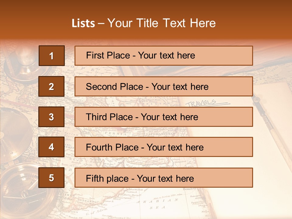 Atlas Hourglass Ruler PowerPoint Template