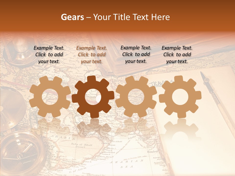 Atlas Hourglass Ruler PowerPoint Template