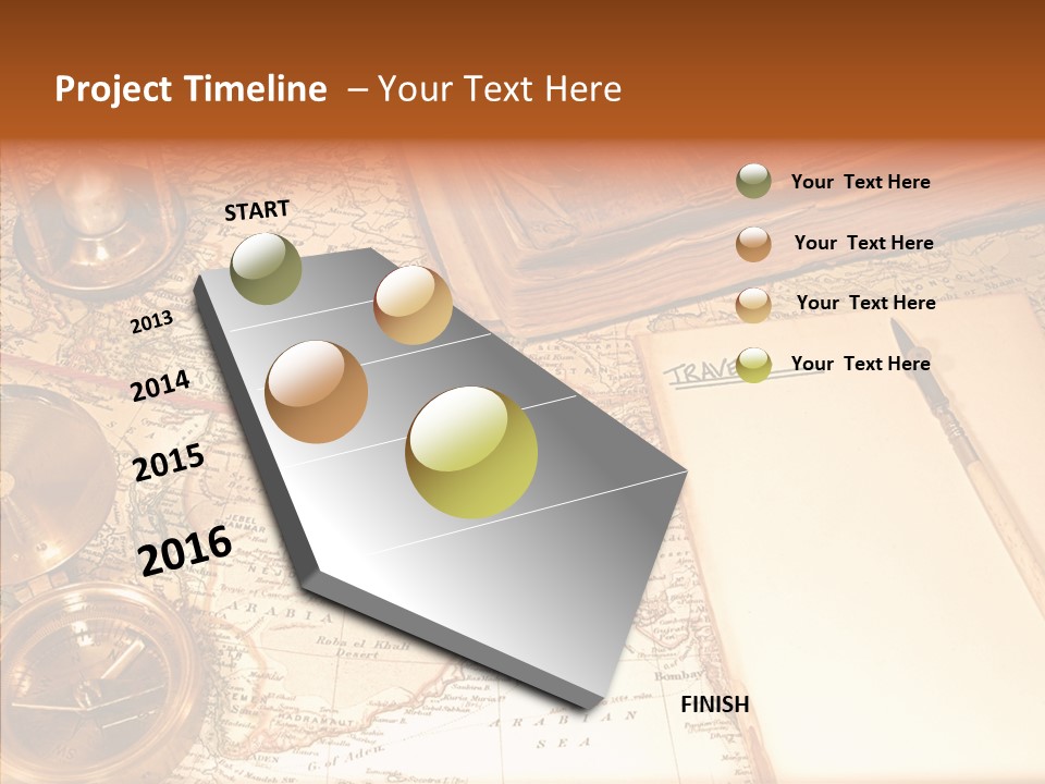 Atlas Hourglass Ruler PowerPoint Template