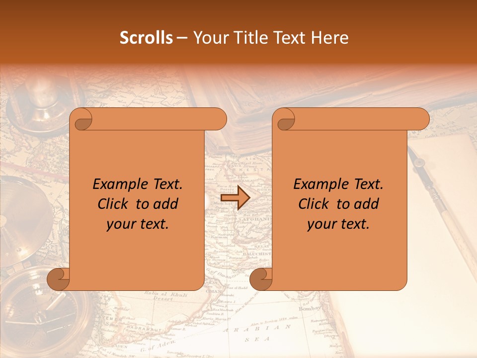 Atlas Hourglass Ruler PowerPoint Template