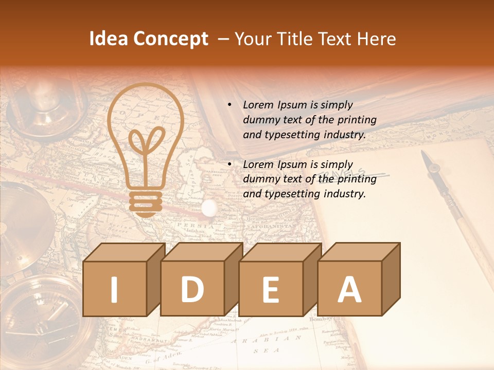 Atlas Hourglass Ruler PowerPoint Template