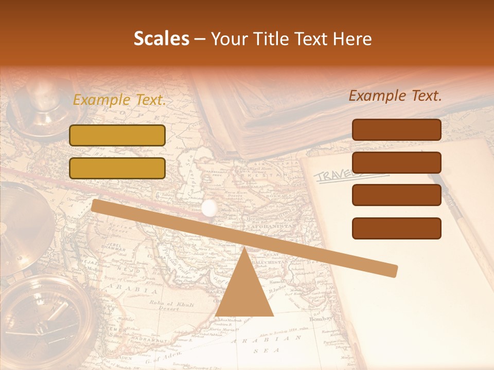 Atlas Hourglass Ruler PowerPoint Template