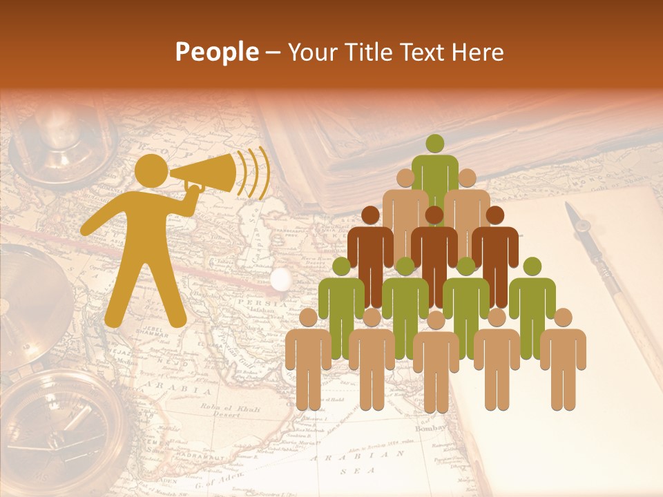 Atlas Hourglass Ruler PowerPoint Template