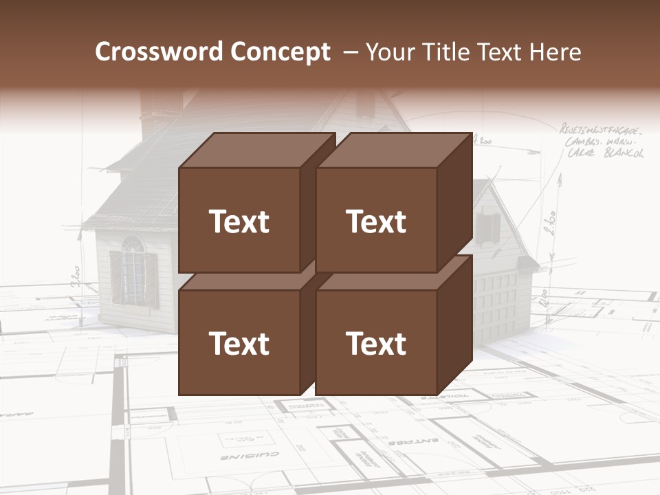 Roof Tiles Structure Plan PowerPoint Template