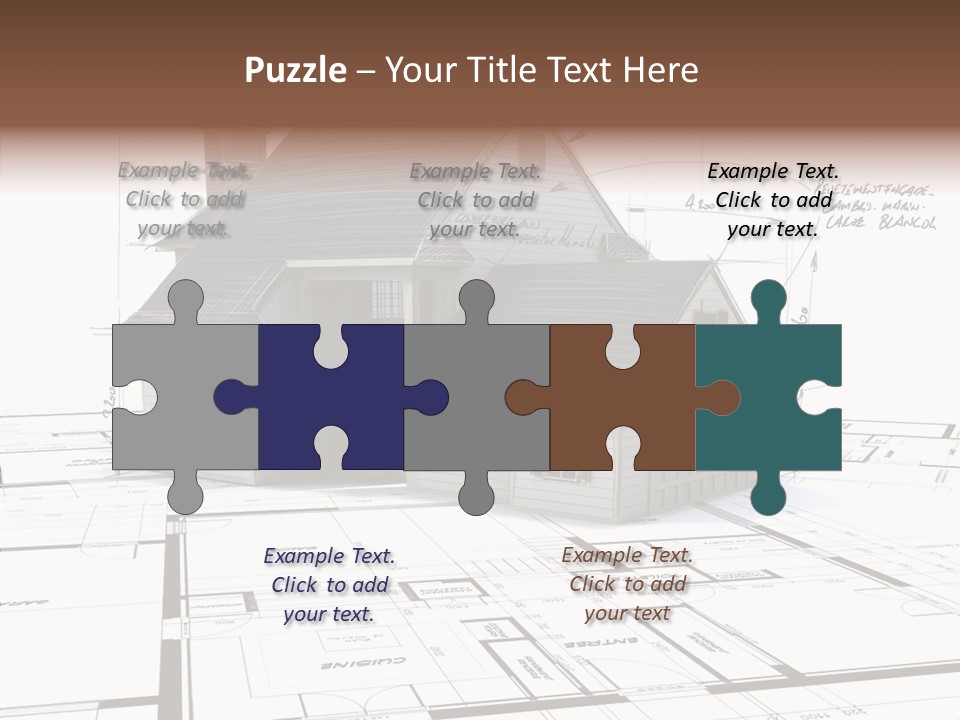 Roof Tiles Structure Plan PowerPoint Template