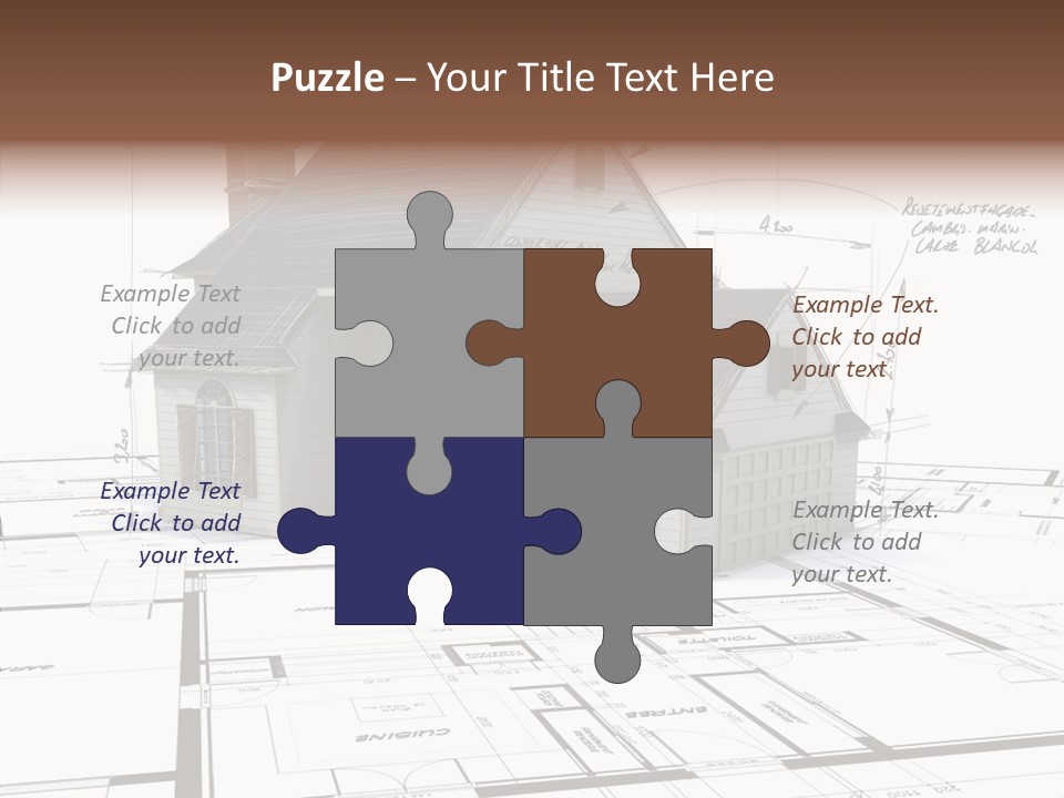 Roof Tiles Structure Plan PowerPoint Template