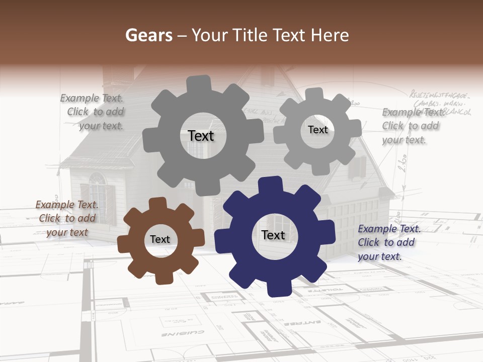 Roof Tiles Structure Plan PowerPoint Template