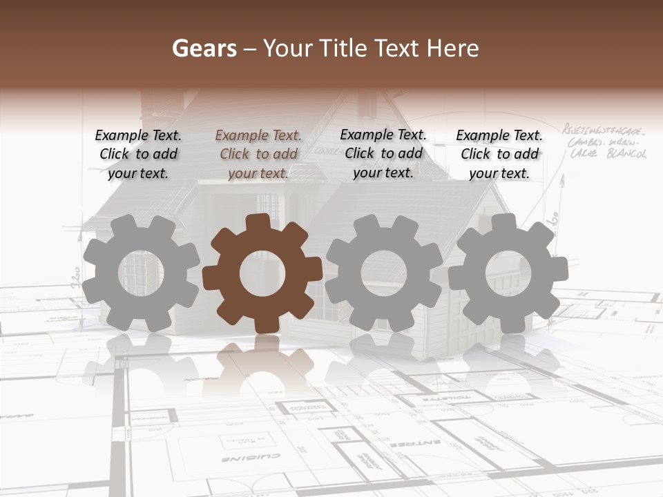 Roof Tiles Structure Plan PowerPoint Template
