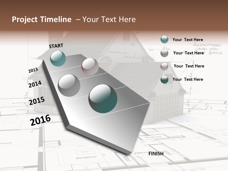 Roof Tiles Structure Plan PowerPoint Template
