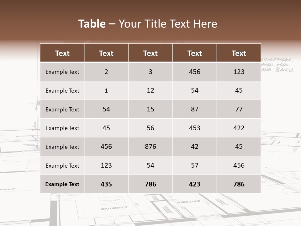 Roof Tiles Structure Plan PowerPoint Template
