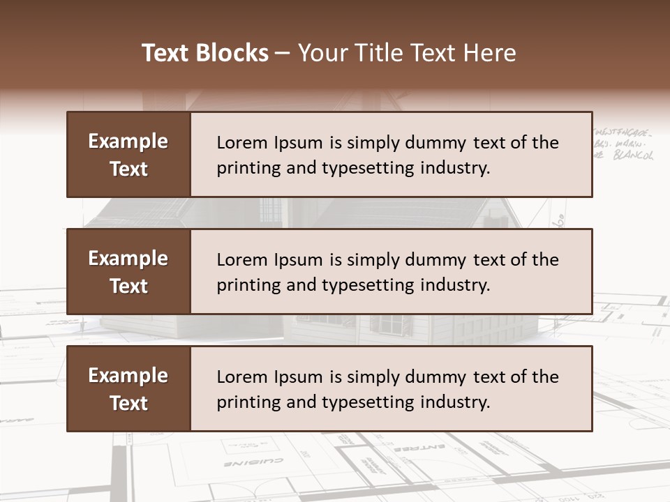 Roof Tiles Structure Plan PowerPoint Template