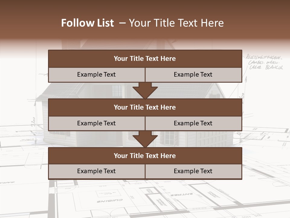 Roof Tiles Structure Plan PowerPoint Template