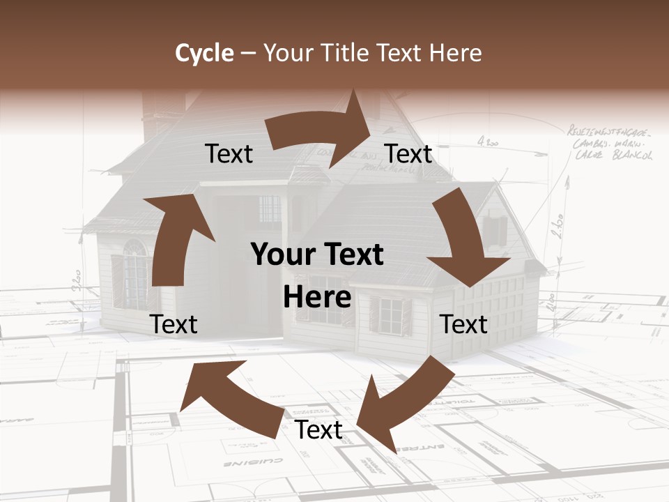 Roof Tiles Structure Plan PowerPoint Template