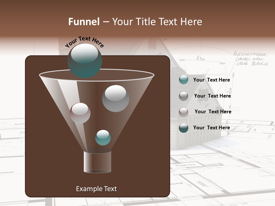 Roof Tiles Structure Plan PowerPoint Template