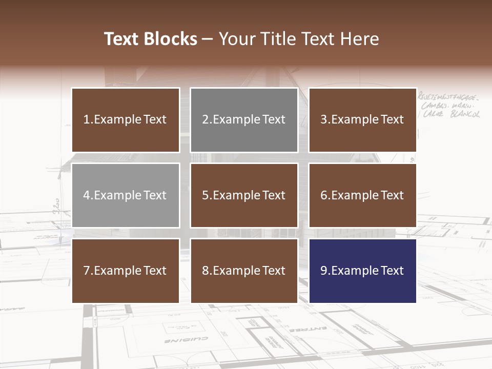 Roof Tiles Structure Plan PowerPoint Template