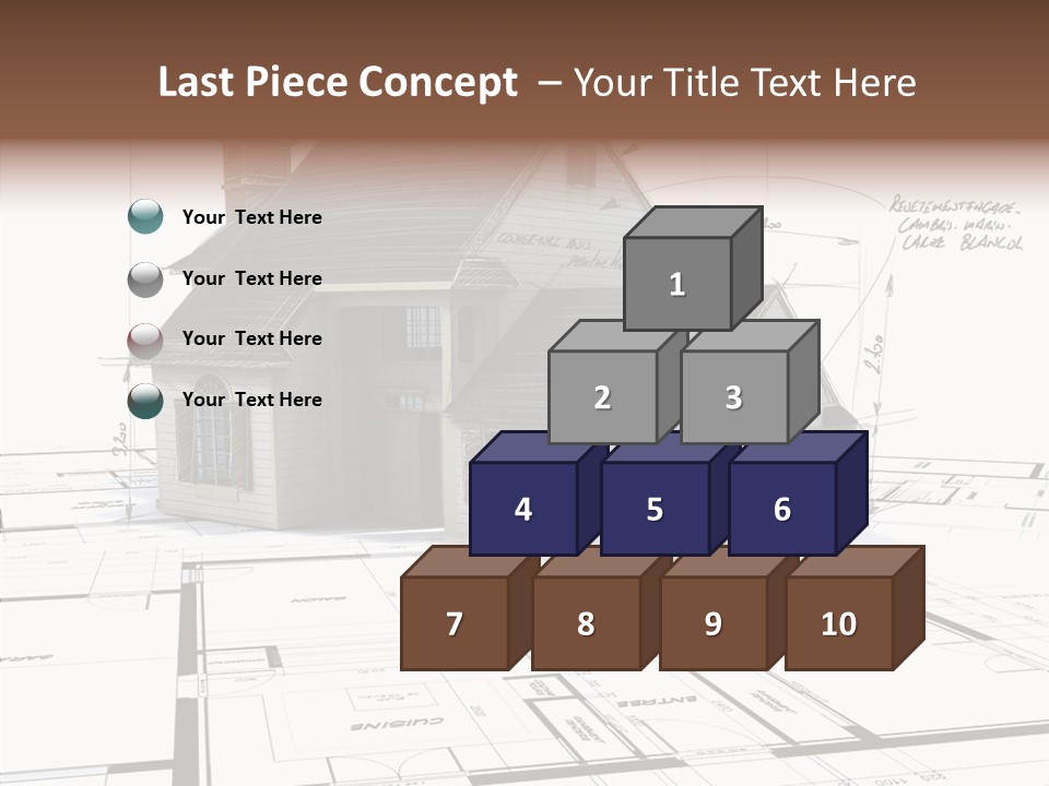 Roof Tiles Structure Plan PowerPoint Template