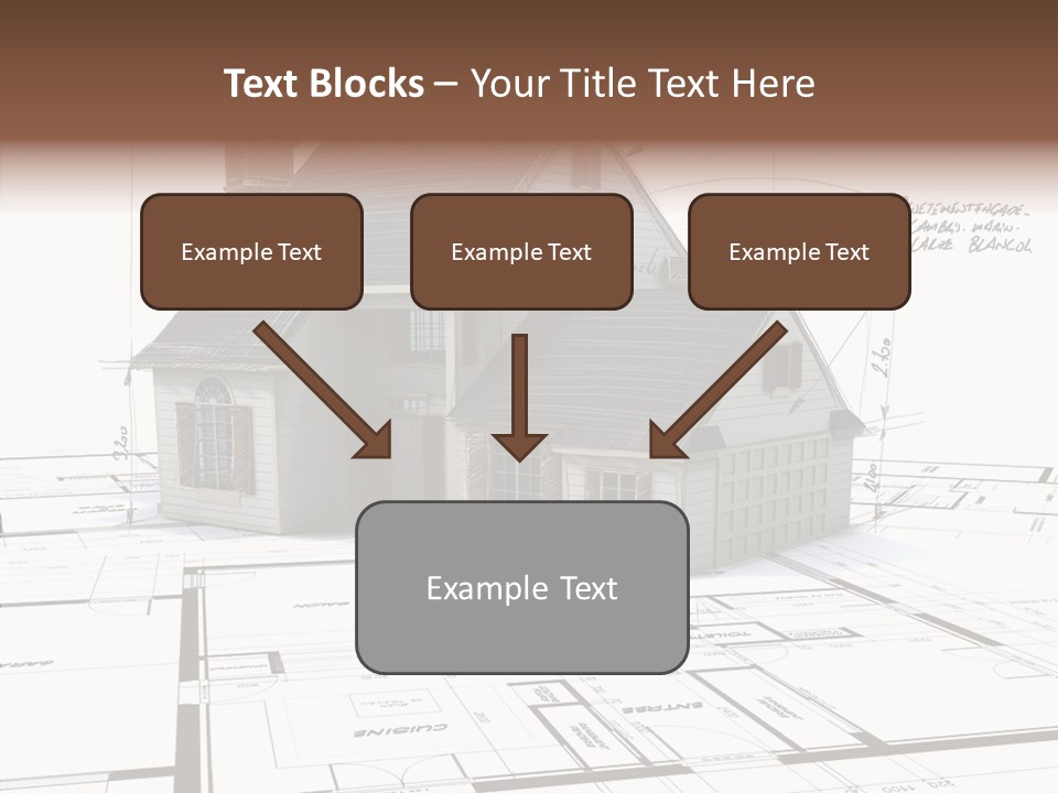Roof Tiles Structure Plan PowerPoint Template