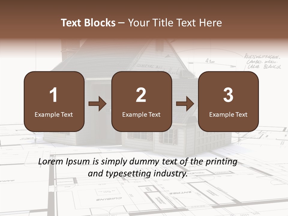 Roof Tiles Structure Plan PowerPoint Template