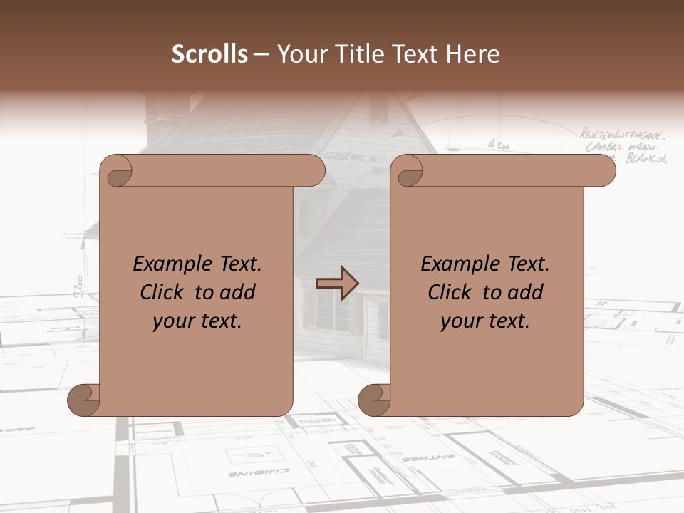 Roof Tiles Structure Plan PowerPoint Template