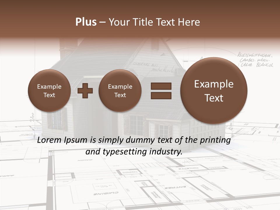 Roof Tiles Structure Plan PowerPoint Template