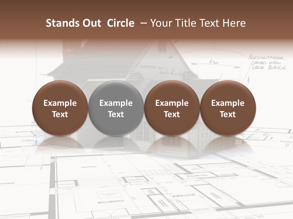 Roof Tiles Structure Plan PowerPoint Template